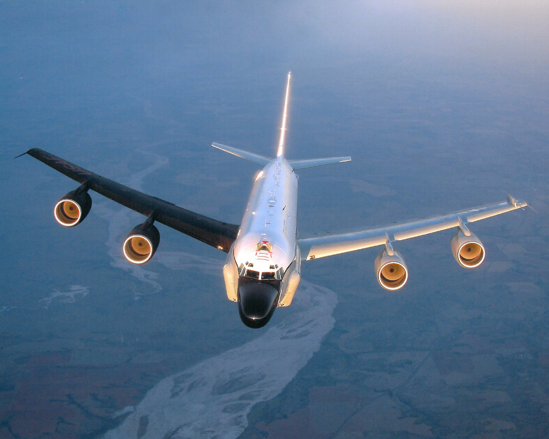 RC-135 Cobra Ball aircraft in flight